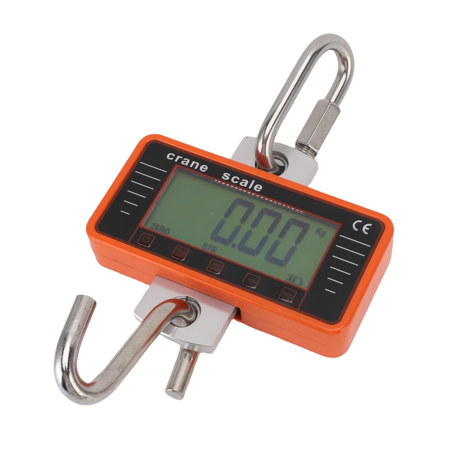 Fafeicy Balance de Grue 500 Kg Balance Numérique Suspendue 1100 Lb avec Rétroéclairage LCD 4" Mise Hors Tension Automatique pour L'industrie de la Construction, la Pêche, les Voyages (500KG- Anglais