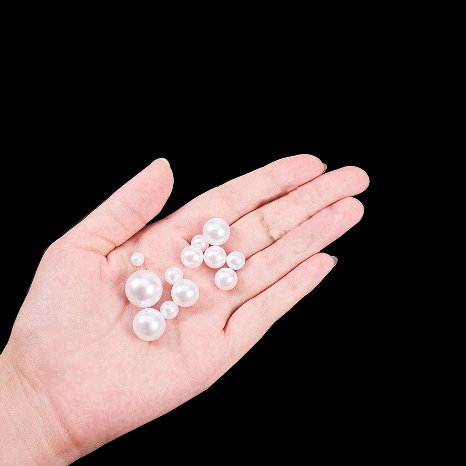 Trimming Shop Pearl Rivets Studs Round Studs with Pins for Embellishment Clothing, Bags, Leathercrafts, Shoes Decoration, Jewelry Making (6mm, 100 Set) — view 4