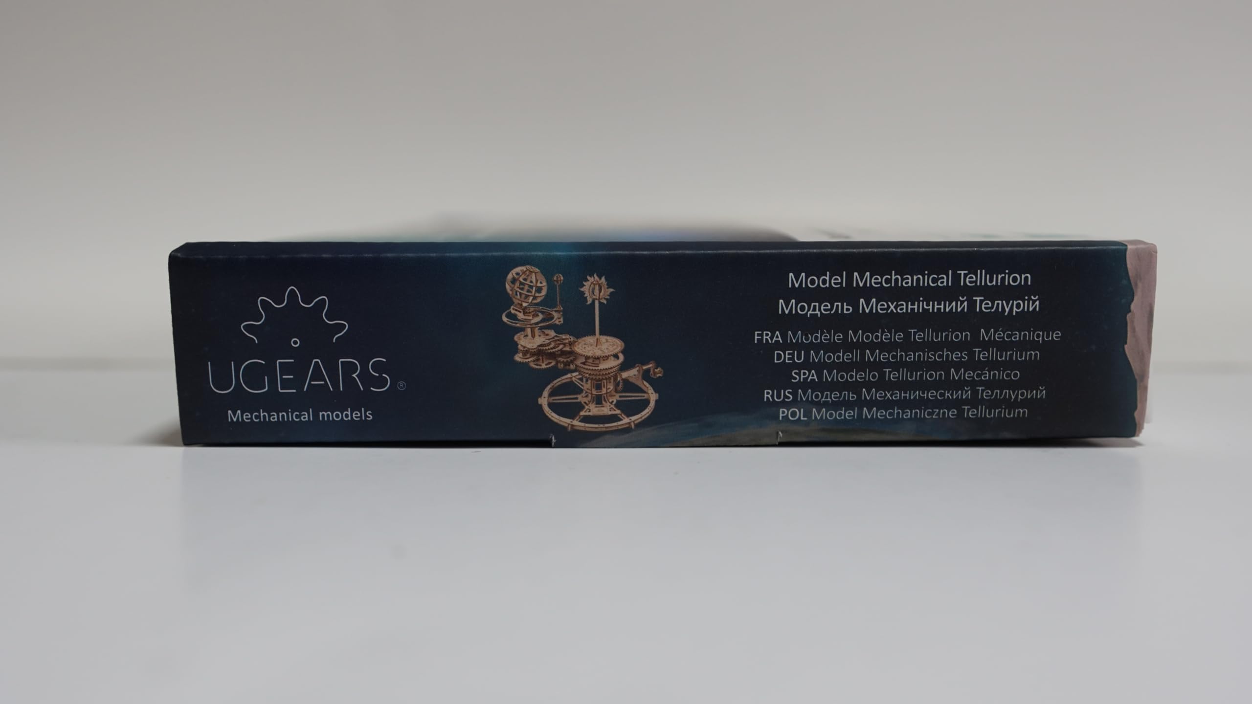 UGEARS Mechanisches Tellurion 3D-Puzzle – Vatertagsgeschenk, ERD- und Mond-Puzzle, 3D-Holzpuzzle für Erwachsene – Modellbausätze für Erwachsene zum Bauen – pädagogischer Sonnensystem DIY-Planetarium