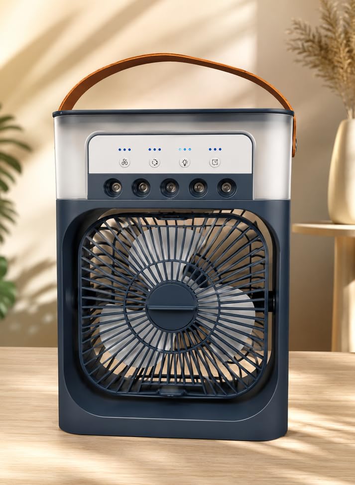 Drumstone(𝐒𝐩𝐞𝐜𝐢𝐚𝐥 𝟏𝟓 𝐘𝐞𝐚𝐫𝐬 𝐖𝐚𝐫𝐫𝐚𝐧𝐭𝐲) Mini Air Cooler for Room Cooling, Portable Air Conditioner with USB, Personal Desk Air Cooler Fan for Home, Office, Bedroom, Multicolor-image-28