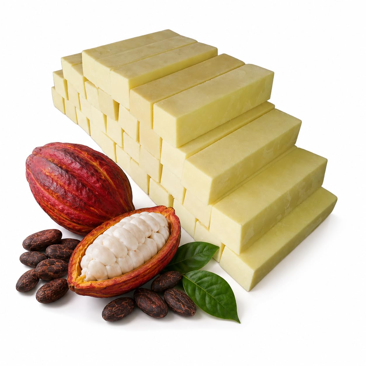 Beurre de Cacao Naturel, Ingrédient Cosmétique et Alimentaire, Hydratant Intense