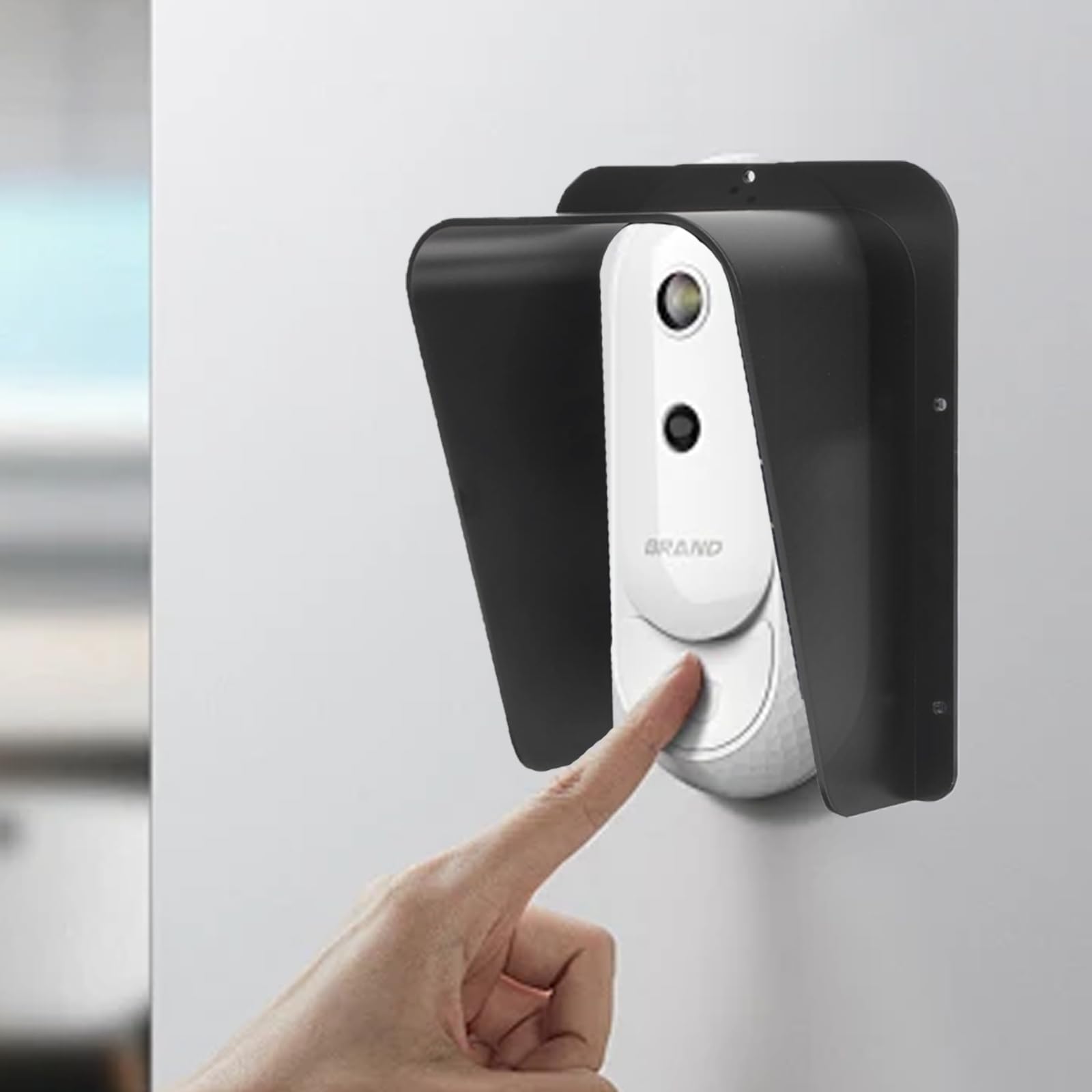 Protector de lluvia para timbre de puerta, cubierta de timbre de puerta, protector de cerradura de puerta, compatible con todos los tipos de sistemas de intercomunicación de control de acceso