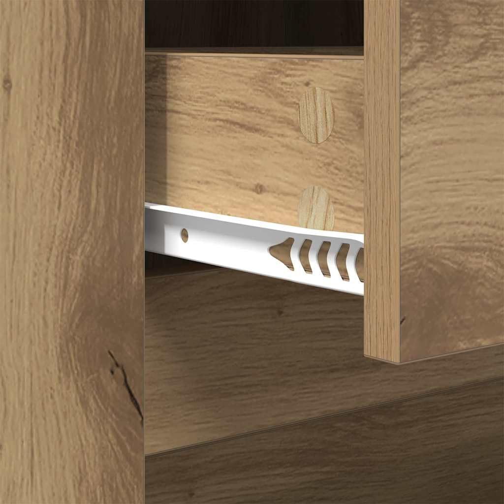 Mesa de centro de roble Artisan, 102 x 44,5 x 50 cm, material de madera, estructura de madera robusta, diseño moderno, estantería que ahorra espacio para pequeñas salas de estar, balcones y
