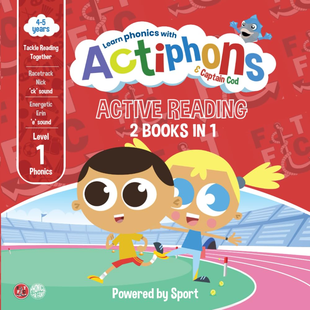 Actiphons Level 1: Captain Cod Presents Racetrack Nick and Energetic Erin – Fun Phonics Stories for Active Early Readers: Active Reading adventures ... Actiphons Friends- Reading Book Collection)