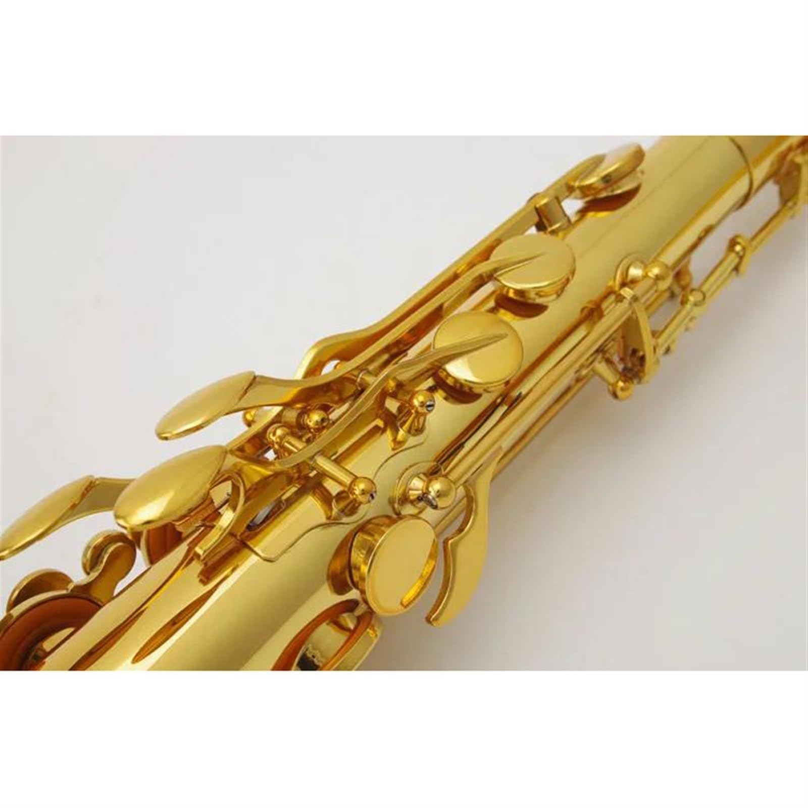 Saxofón Instrumentos Musicales Saxofón Tenor B Latón Lacado Dorado Saxofón Sib Tune Saxofón