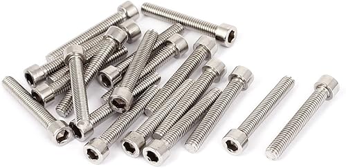 uxcell Tornillos de cabeza hexagonal de acero inoxidable M6x40mm Tornillos DIN 912 20pcs