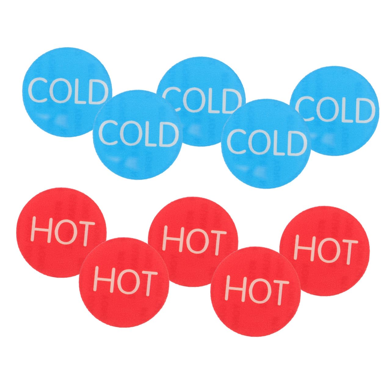 BRIGHTFUFU 20pcs Hot and Cold Water Signs Hot Cold Shower Labels Hot and Cold Water Labels for Shower Hot and Cold Stickers for Shower Caution Water Sign Hot and Cold Labels for Faucets