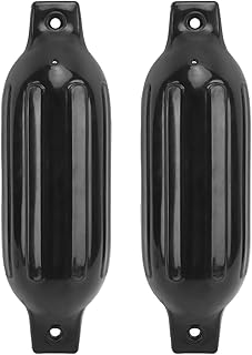 Boat Fender, 2 Pack Boat Bumpers Fenders for Docking, 4.5'' x16'' Inflatable Boat Bumpers Kit, Marine Boat Bumper Buoy for...