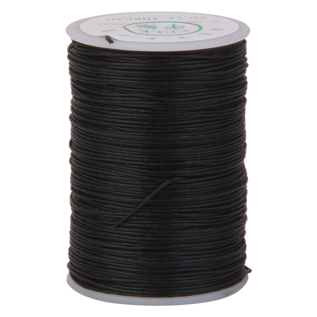 Fil à Coudre Ciré Pour Cuir Utoolmart - 1 Mm X 50 M, Marron Foncé - Couture Main, Réparation Chaussures, Travaux Manuels