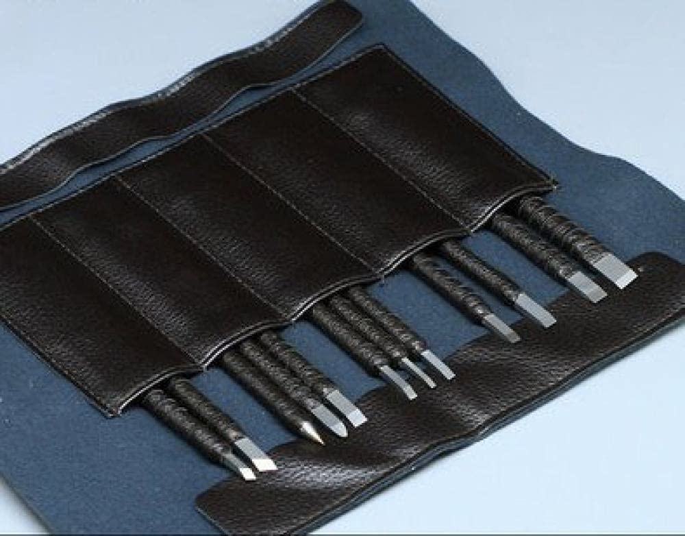 Set di scalpelli da intaglio in pietra di tungsteno da 12 pezzi, utensili per coltelli a mano per intagliare la pietra, come mostrato