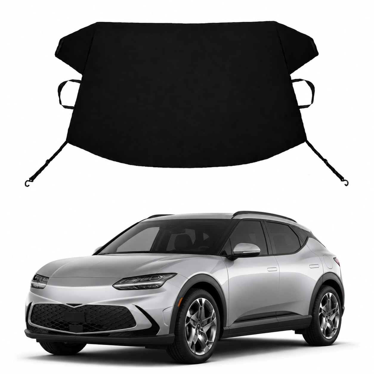 GV60 Custom Windshield Cover for Ice and Snow Ge-ne-sis GV60 Heavy Duty 600D Oxford Fabric Windshield Protector Fit Waterproof Frost Snow Cover Winter Car Accessories