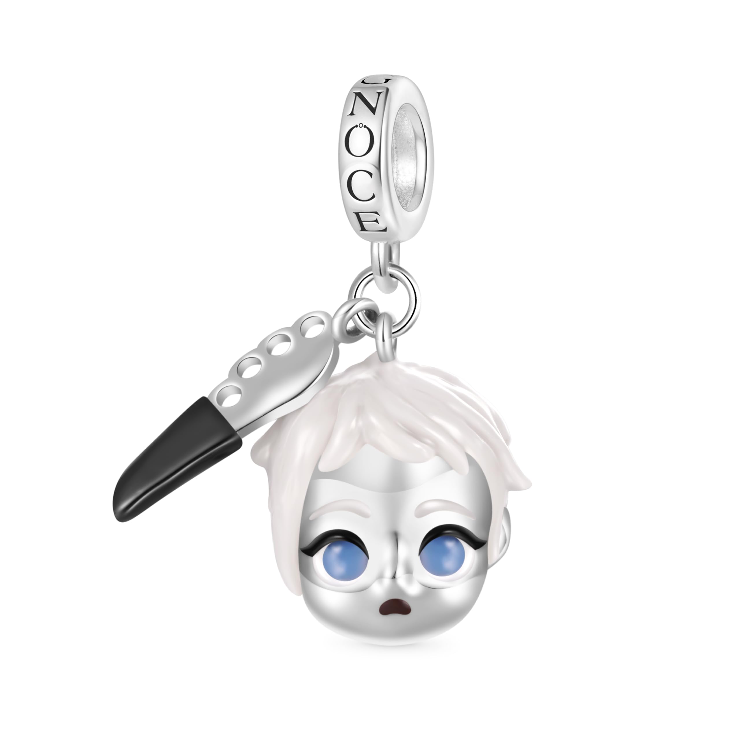 GNOCE Walking Dead Character Pendant Dangle Charm 925 Sterling Silver Charm Bead for Women Wife Daughter Jewelry Gift (Carol Peletier)