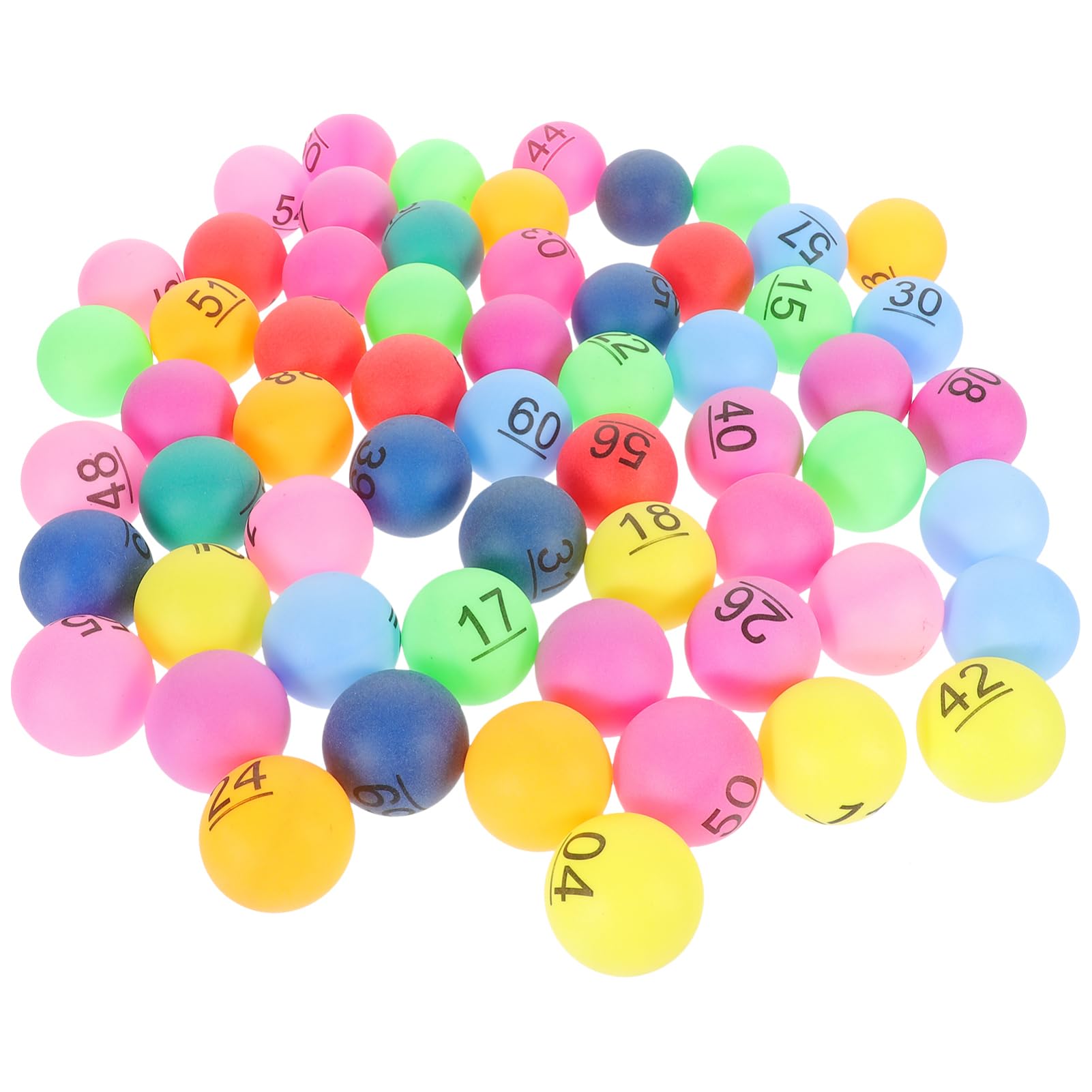 NAMOARLY Pcs Plastic Balls Numbers for Raffle Games Bingo Parties and Educational Activities
