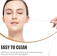 Vista 3 de SUPVOX 2 unids Earpick con pluma de ganso cera de oído palo de limpieza removedor de cera de oído herramientas de limpieza