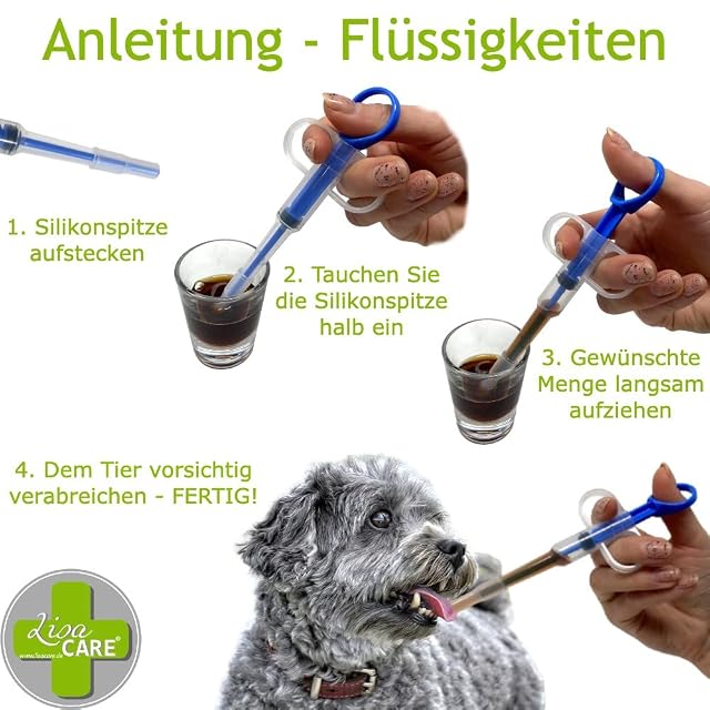 Foto 3 de 8 de LisaCare Pastillero para gatos (3 unidades), dispensador de pastillas para gatos, perros, animales