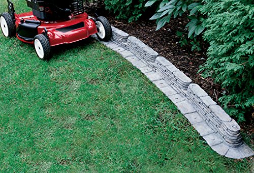 2032-1-1 Bedrocks Trim-Free Lawn Edging – Gray, – tural Stacked Design Bedrock Garden Edging, 10', Slate 9 (10 peices) by Emsco Group - Image 2