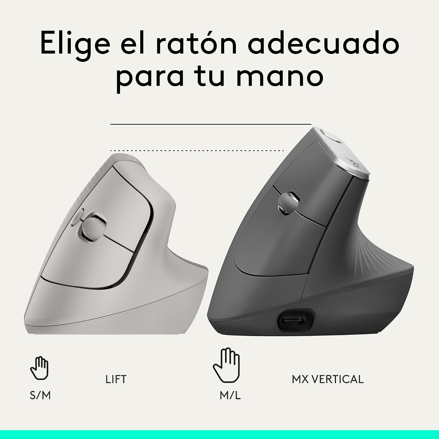 Logitech Lift Ratón Ergonómico Vertical, Inalámbrico, Bluetooth o Receptor Logi Bolt USB, clics Silenciosos, 4 Botones, Compatible con Windows/macOS/iPadOS, portátil, PC – Arena 11