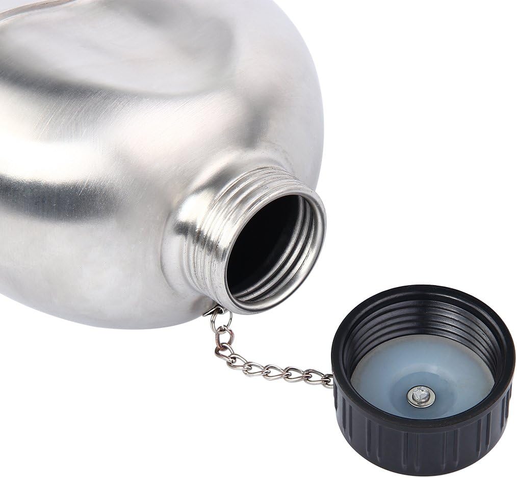 TargetEvo 1.2QT Portable Water Bottle Stainless Steel Military Canteen with Cup Green Bag Outdoor Sport Camping Hiking Travel : Sports & Outdoors