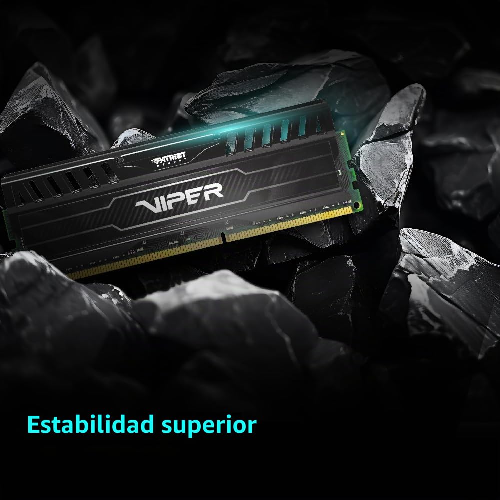 Patriot Memory Viper 3 Black Mamba DDR3 1866 16GB (2x8GB) C10 Kit Memoria de Juego XMP 1.3 Negro PV316G186C0K