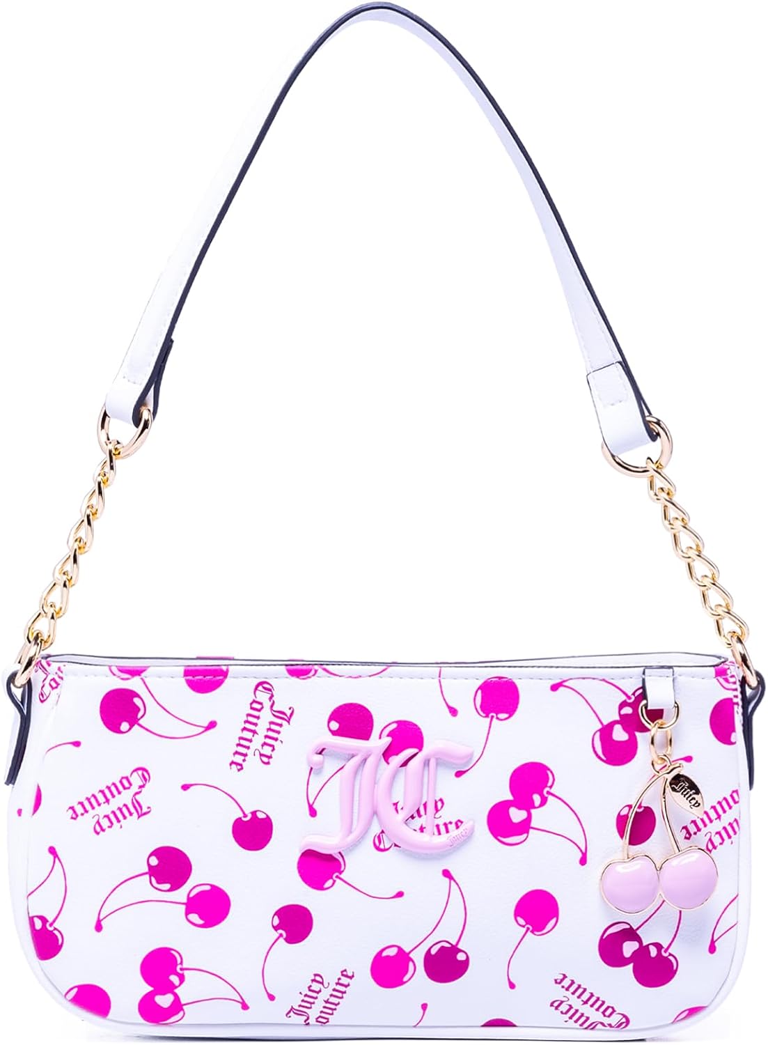 Juicy Couture Women's Cherry On Top Shoulder Bag, Stylish & Versatile Designer Purse for Everyday Wear