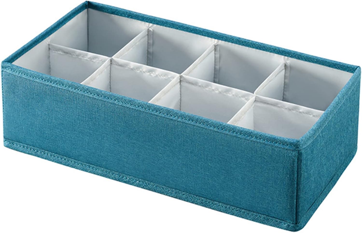 Closet Organizer Wardrobe 4PCS Washable Foldable Visible Clothes Organizer Storage Boxes Drawer Mesh Separation Box for Home T-Shirt Jeans Socks Panty 6/7/8/24 Grids,Green,C