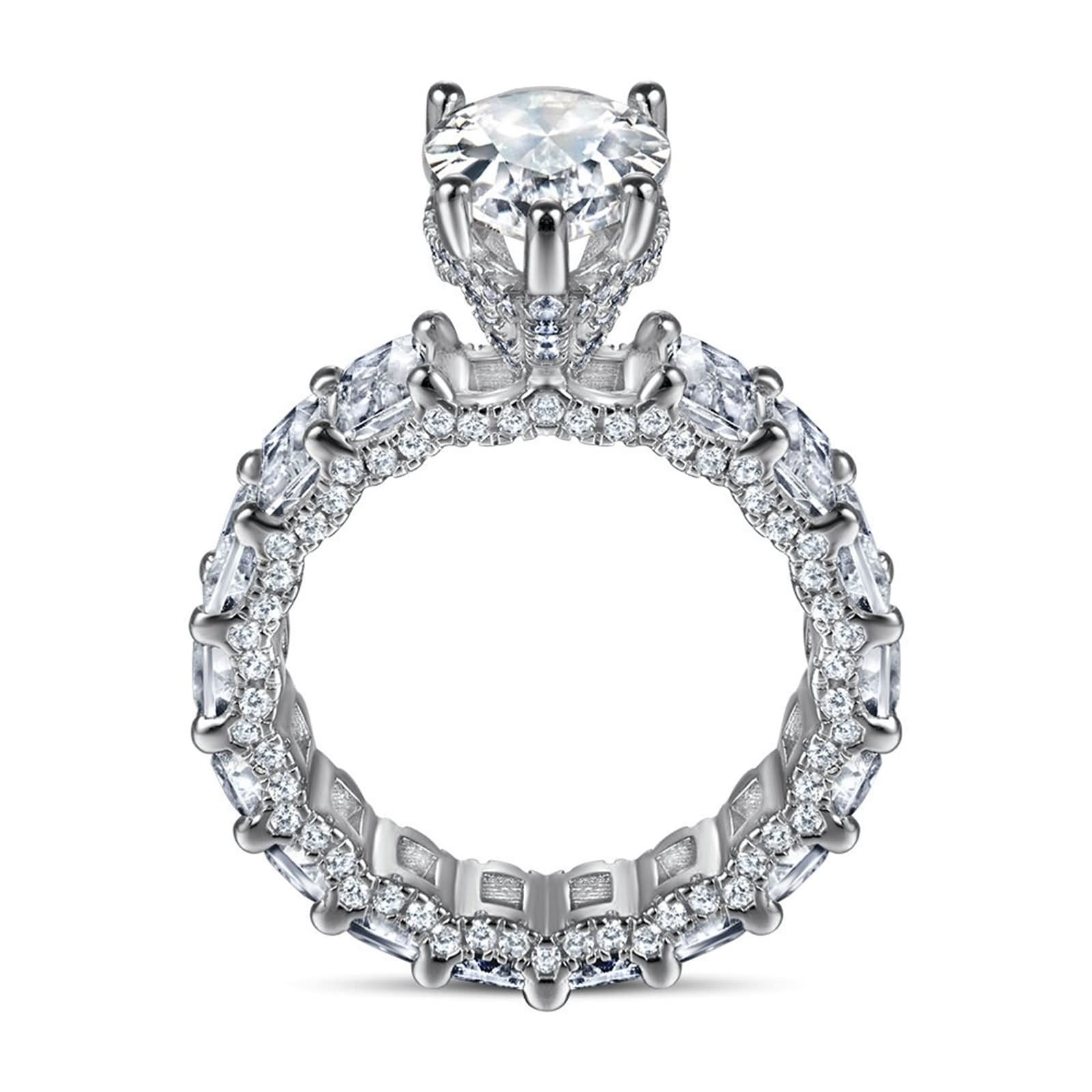 Anelli personalizzati da donna, regalo economico, gocce d'acqua, in argento Sterling, per San Valentino