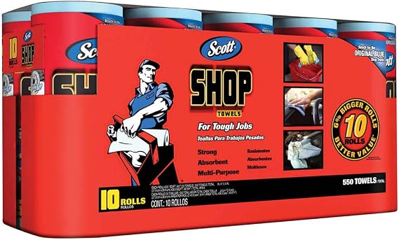 Scott Shop 10-Pack 55 Towels Per Roll, 11