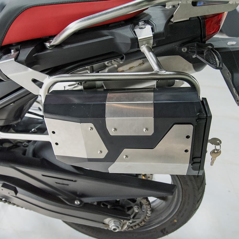 Boîte à Outils de Rangement latérale pour Moto Compatible avec R1250GS R 1250GS R1200GS R 1200 GS LC ADV Adventure F750GS F850GS F 750 GS F 850 GS Valise latérale en Plastique ABS étanche