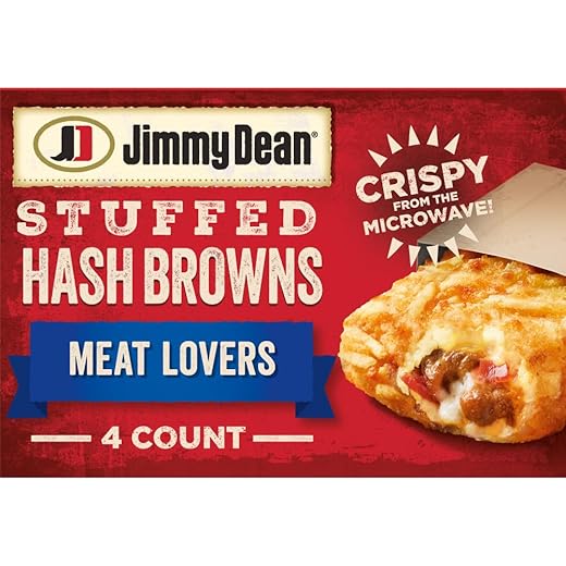 Jimmy Dean Stuffed Hash Browns, Meat Lovers, 4 ct (frozen)