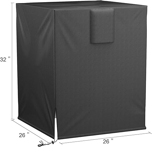 Miniatura 9 de HOXHA Cubierta de aire acondicionado para unidades exteriores, cubierta cuadrada de unidad de CA duradera que se adapta hasta 24 x 24 x 30 pulgadas