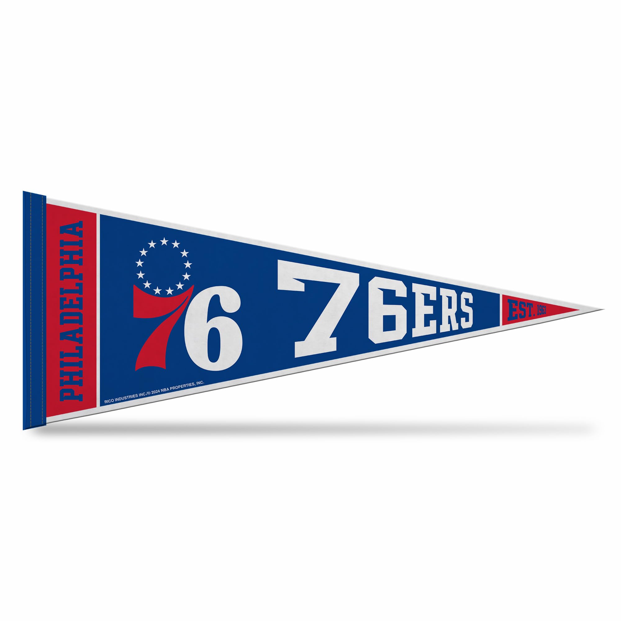 Rico Industries NBA Basketball 12" x 30" Felt Wall Décor Pennant - Great for Home/Bed Room/Man Cave Décor