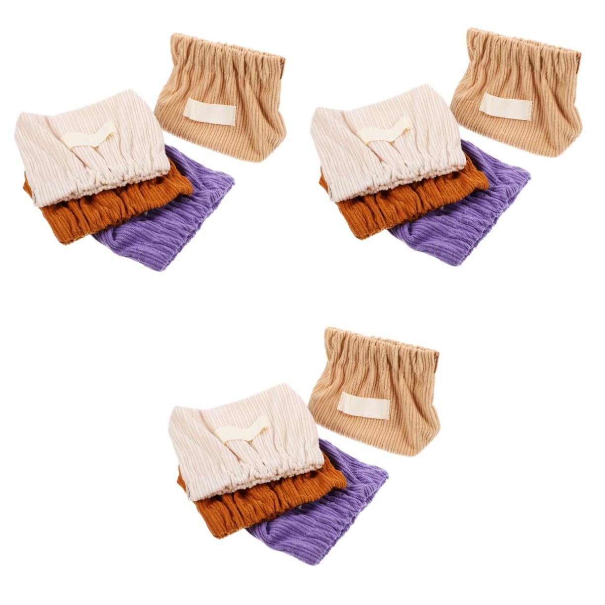 Didiseaon 12pezzi Pochette Per Portatile Borse Cosmetiche Per Viaggio Organizer Per e Piccole Colori Bianco
