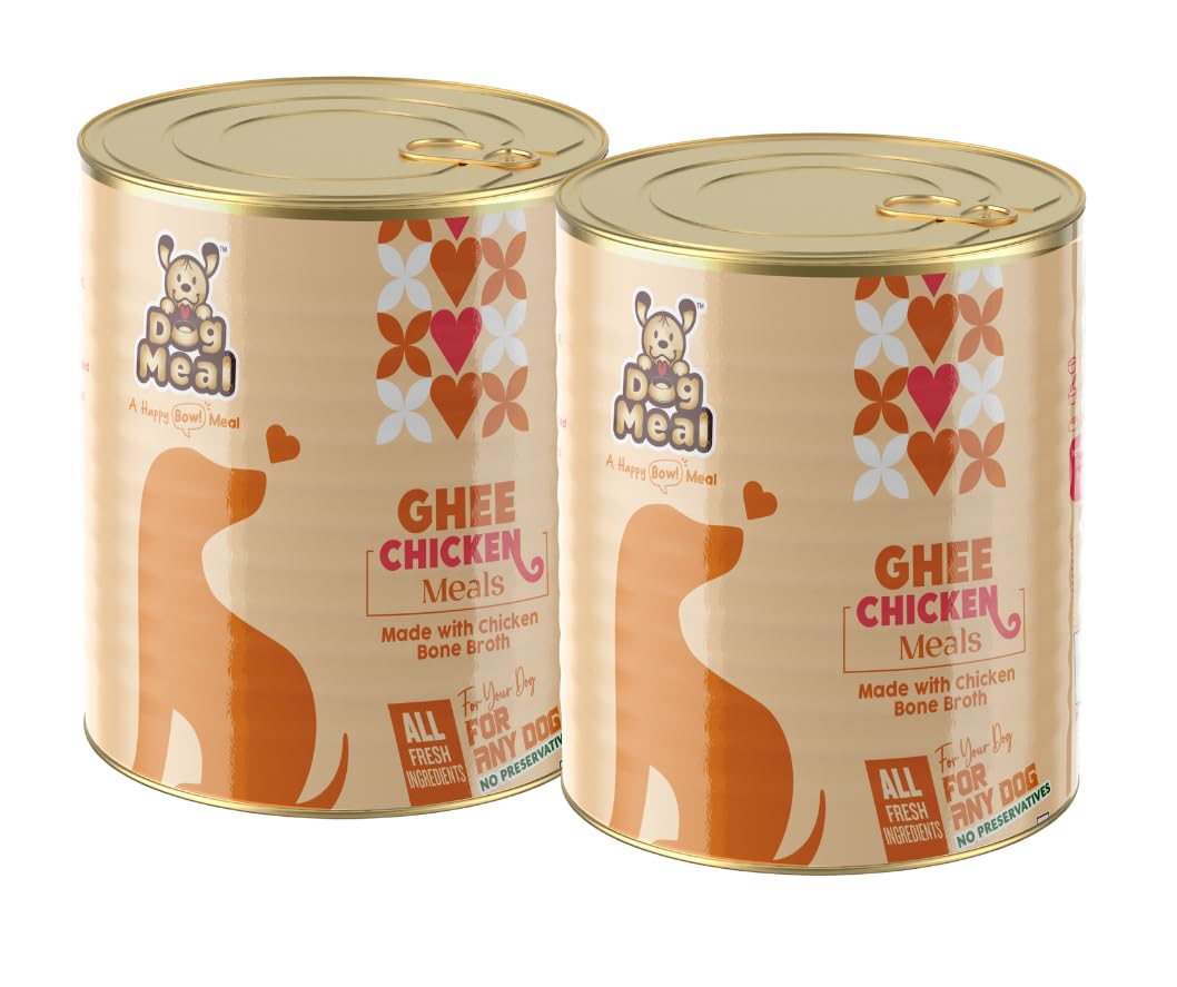 Dog Meal | Chicken and Ghee Meals | Bone Broth for Dogs | Ready to Eat | Wet Dog Food | All Dogs | Adult Dog Food | Real Chicken and Ghee | Ghee | Preservative Free | 200gm | Pack of 4 (B0CZHR9N83) Amazon Price History, Amazon Price Tracker