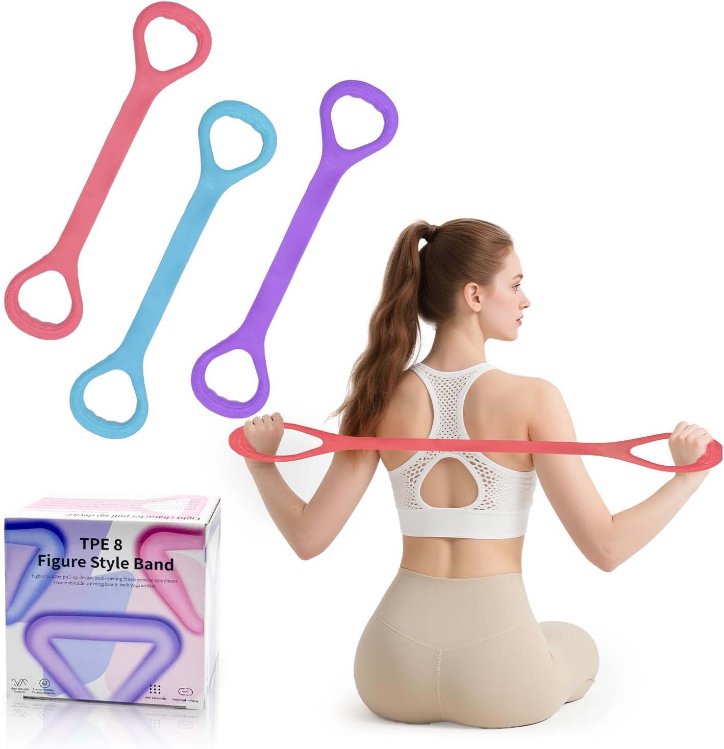 Determine 8 Health Resistance Band, Arm Again Shoulder Train Elastic R…