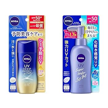 NIVEA UV DEEP PROTECT SPF50+ 24個セット Nivea UV Deep Protect & Care Gel Sunscreen SPF50+ PA++++ 80g