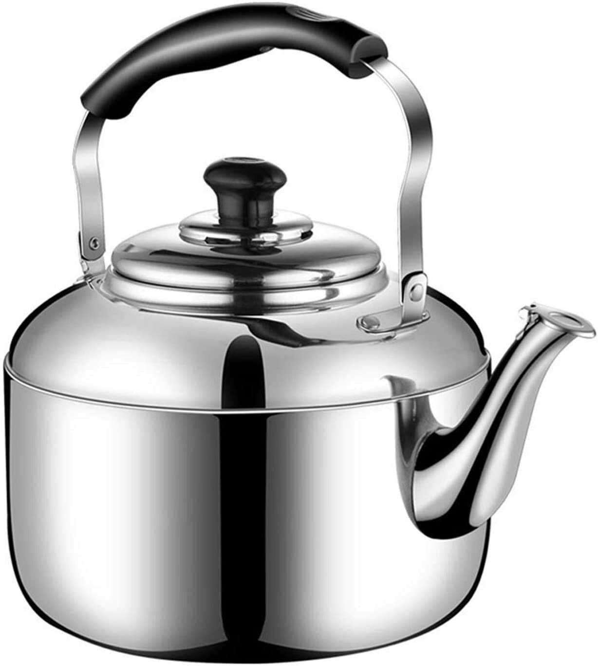 Théière sifflet en acier inoxydable SHISHI 8L avec poignée isolante