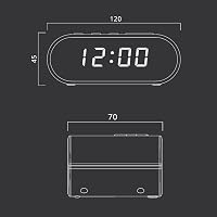 MUSE M-10 BL LED-es FM rádiós ébresztőóra - kék 5