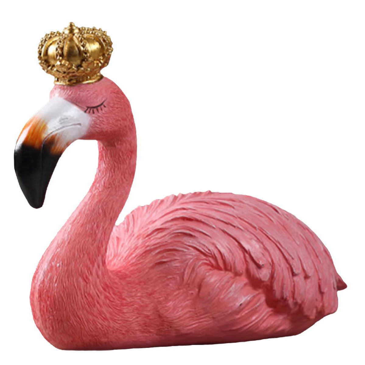 Ornement flamant rose résine OSALADI sculpture décoration maison