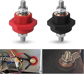 Thru Panel Battery Terminal Connectors, 1Pair Thru Panel Battery