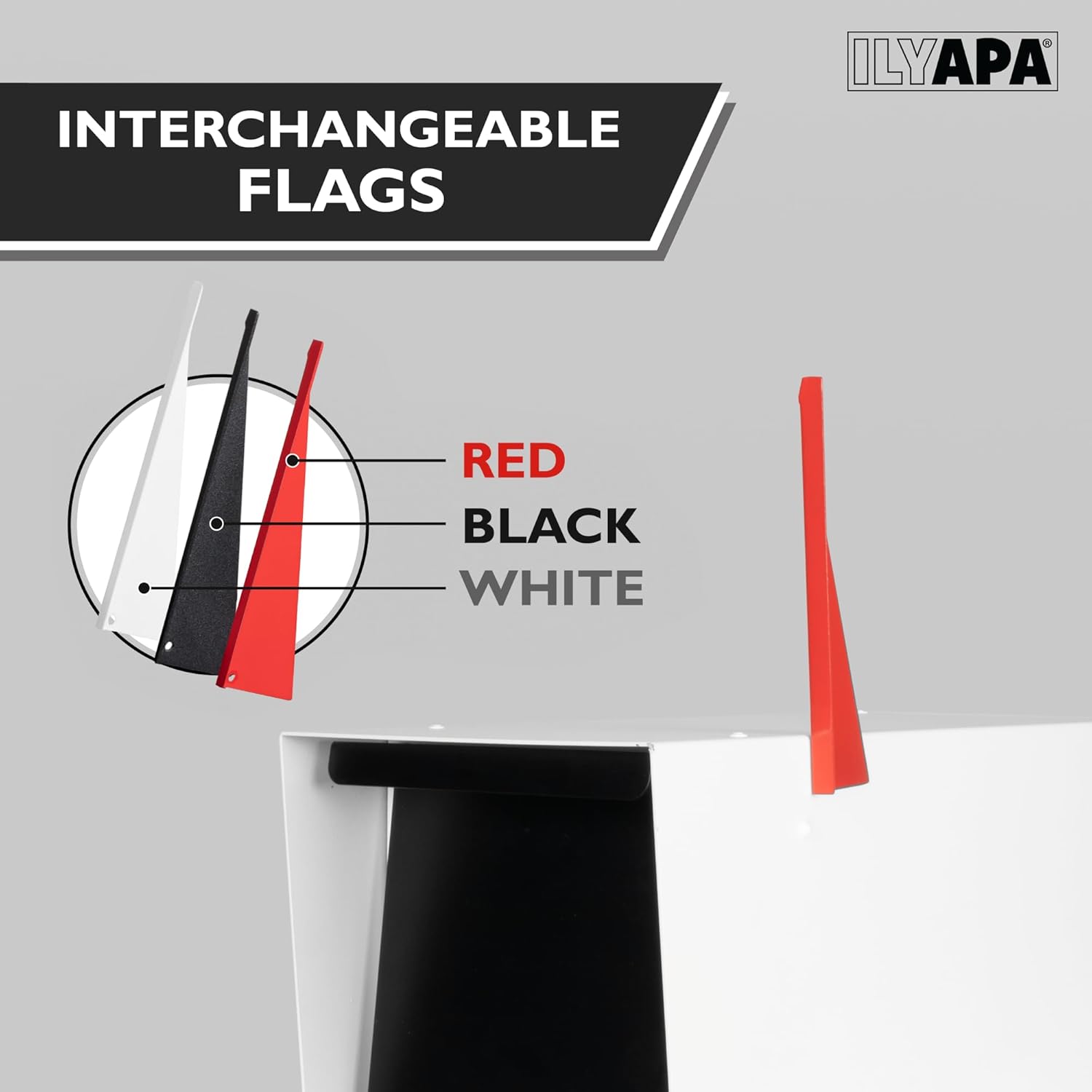 lyapa Modern Mailbox with Angle Design Mailbox and Double Post