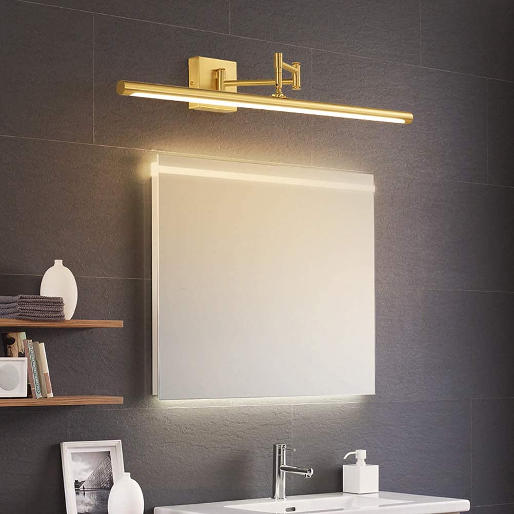 Lampe de miroir LED salle de bain pliante pour un maquillage parfait sur la coiffeuse