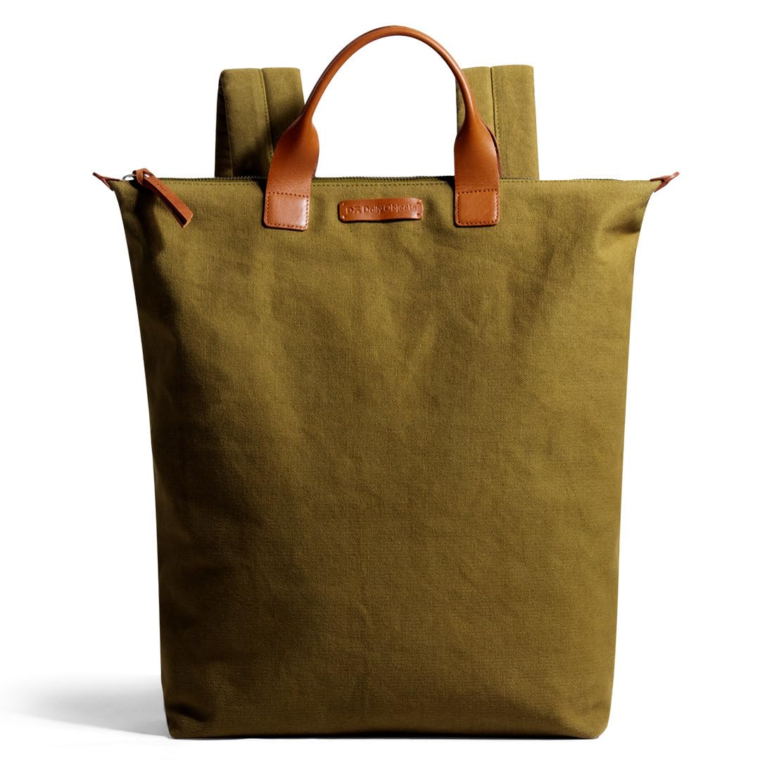 dailyobjects Stylish Handcrafted Canvas Pilot Backpack with Leather Handles - Safely and Comfortably Fits Laptops Up to 15.6 Inches-picture-53