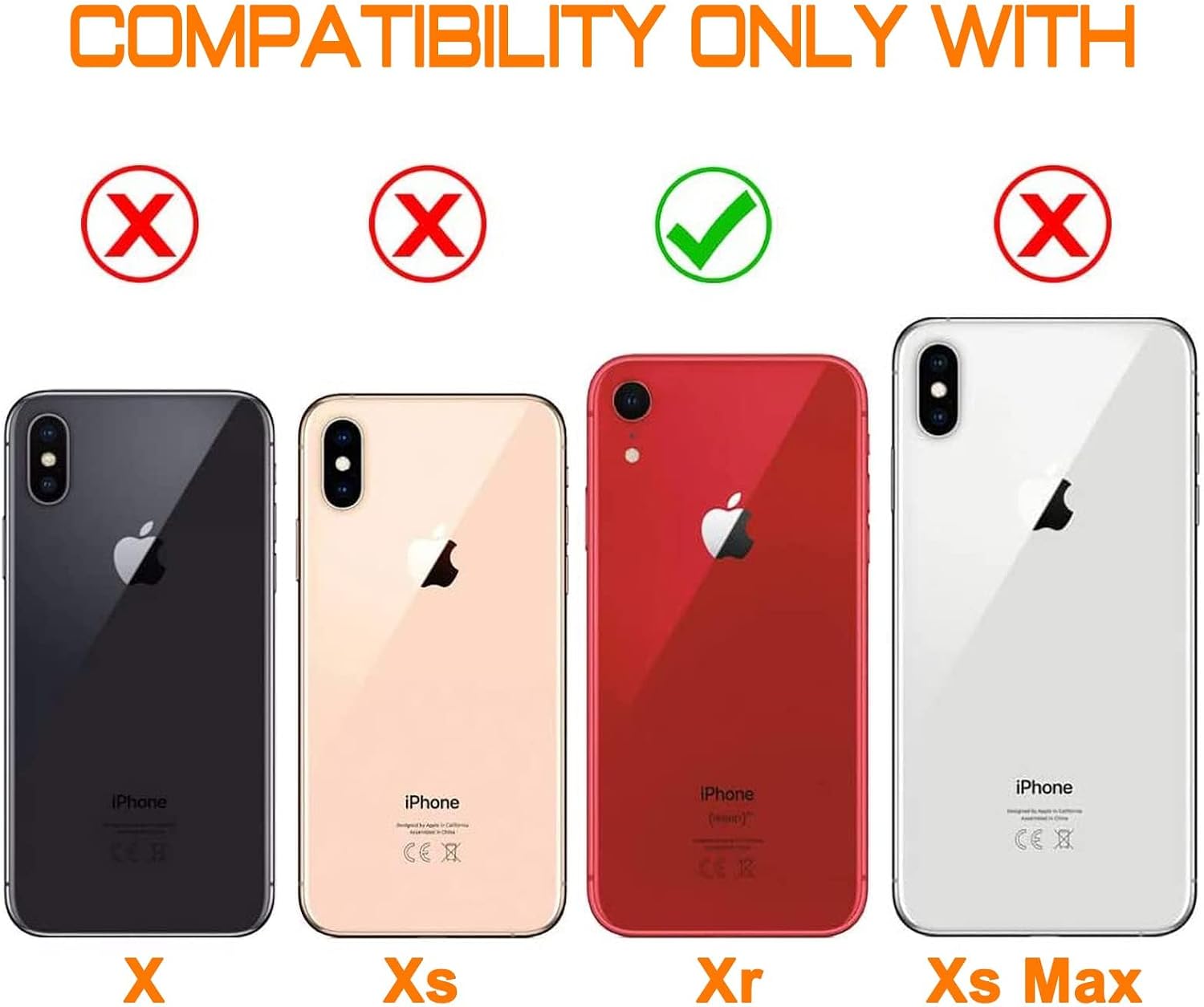 Johncase New OEM 12MP Autofocus Main Back Rear Camera Module Flex Cable Replacement Part Compatible for iPhone Xr (All Carriers)
