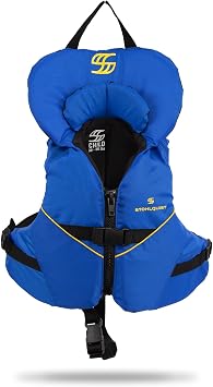 Stohlquist Child Life Jacket, US Coast Guard Approved, Type III Life Vest (30-50 lbs) for Kids and Children, Support Collar with Grab Handle, Fully Adjustable PFD for Pools, Lakes and Boating