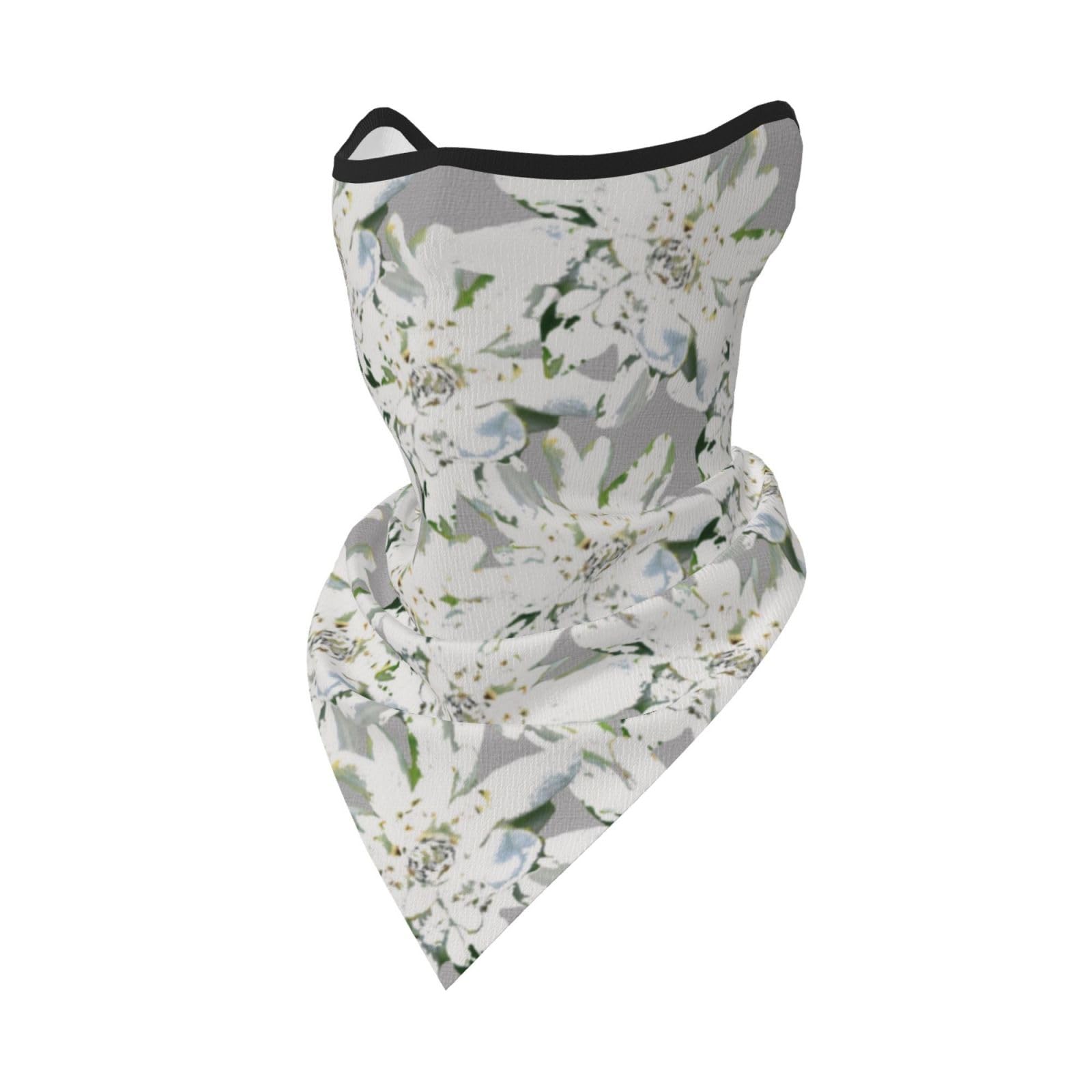 Hnnkloy Modern Edelweiss Swiss Alpine Flowers,Soft Face Cover Neck Gaiter Half Face Mask Scarf Sports Mask