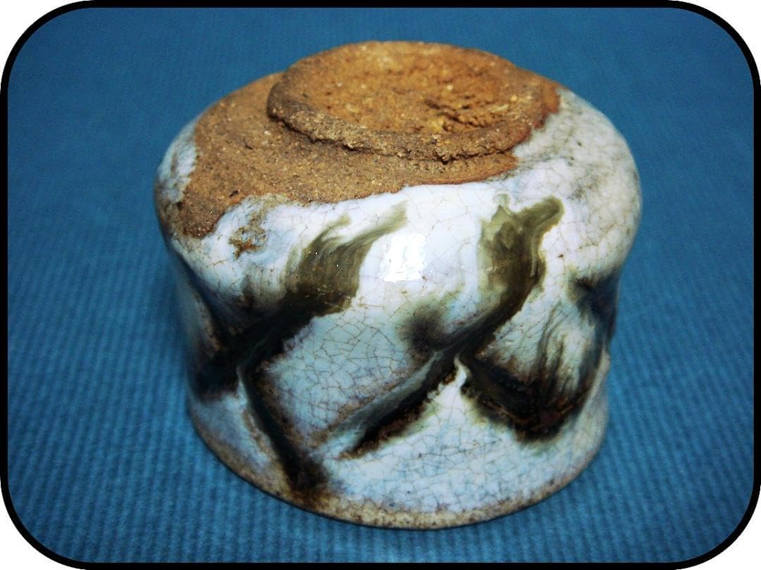 Amazon.co.jp: 839『斑唐津 彫唐津 ぐい呑』 骨董品 古美術 古玩