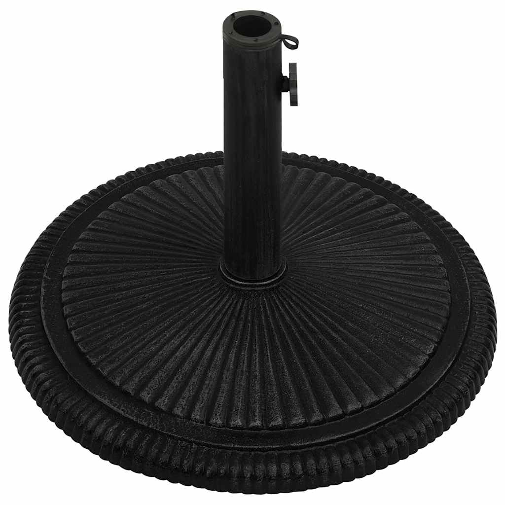 Questo Supporto per ombrellone, Nero, 45 x 30 cm, in ghisa, Robusto Supporto per ombrellone da Esterno per Giardino, Patio e Balcone, Base Robusta