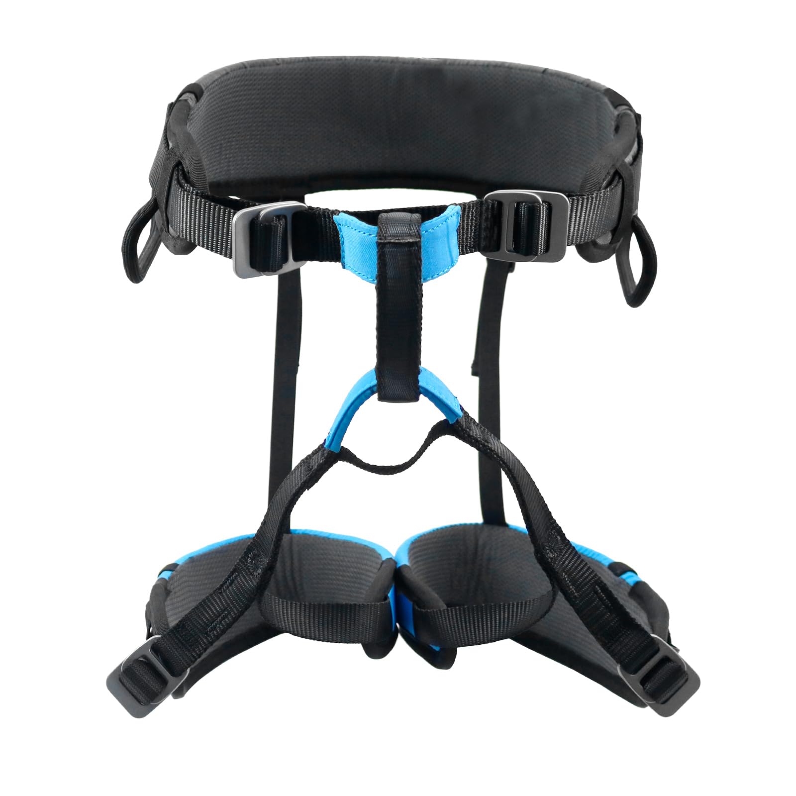 NewDoar Imbracatura da arrampicata, imbracatura per arrampicata su roccia, uomo donna albero arrampicata su ghiaccio mezzo corpo, cintura di sicurezza Rappelling