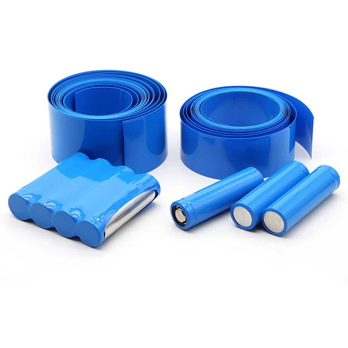 Guaina termorestringente piatta in PVC, Guaina termorestringente in PVC piatto blu larghezza 125-625 mm lunghezza 1 metro(Blue Width 625mm Dia398mm)