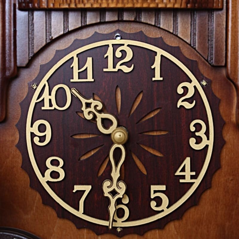 電波時計 掛け時計 カッコウ時計風木製掛け時計 木製 19 clock wall round muku 加藤木工 インテリア時計